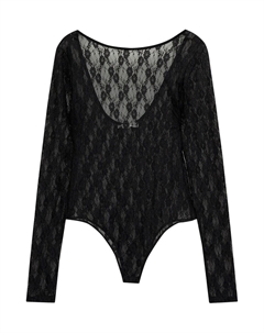 Классический топ Shirt Bodysuit, черный Pull & bear