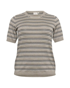 Тонкий вязаный свитер Sweater Lizzy, пятнистый серый Kaffe curve