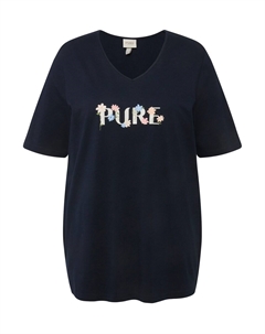 Пижамный топ Pajama Shirt, морской синий Ulla popken