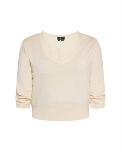 Тонкий вязаный свитер Sweater, слоновая кость Faina