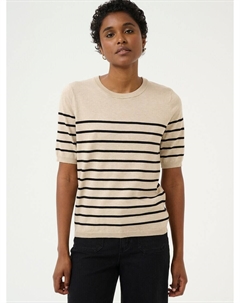 Тонкий вязаный свитер Sweater Mala, песочный Kaffe