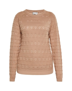 Тонкий вязаный свитер Sweater, серо-коричневый Usha