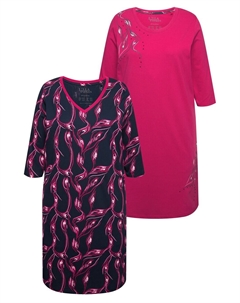 Ночная рубашка Nightgown, фуксия Ulla popken