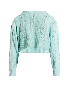 Тонкий вязаный свитер Sweater Biany, бирюзовый Mymo