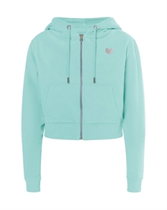 Толстовка с капюшоном на молнии Zip-Up Hoodie Biany, аква Mymo