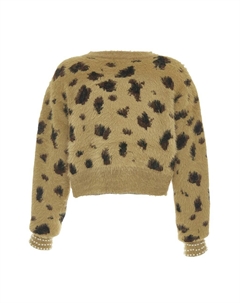 Тонкий вязаный свитер Sweater, песочный Faina