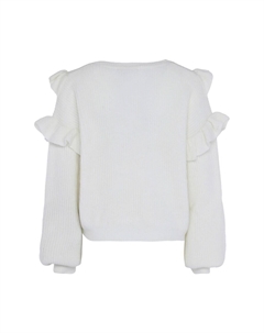 Тонкий вязаный свитер Sweater, белый Faina