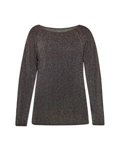 Тонкий вязаный свитер Sweater, черный Faina