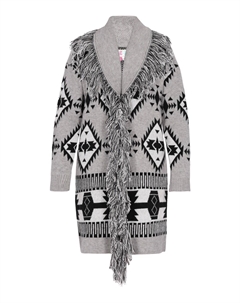 Вязаный кардиган Knit Cardigan, серый Izia