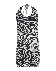 Вязаное платье Knitted dress, черный/белый Mymo