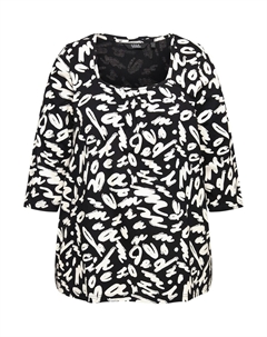 Топ Shirt, черный Ulla popken