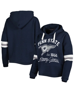 Женский пуловер с капюшоном для прессы, темно-синий пуловер Penn State Nittany Lions Super Pennant Unbranded
