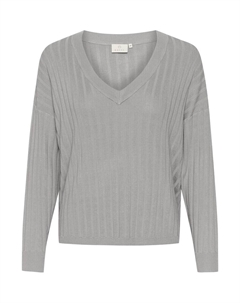 Тонкий вязаный свитер Sweater Lola, серый Kaffe