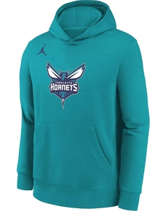 Темно-бирюзовый флисовый свитшот с логотипом Youth Charlotte Hornets Club Nike