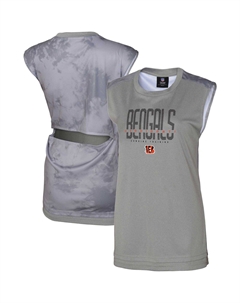 Женская серая майка Cincinnati Bengals No Sweat Outerstuff