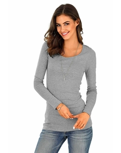 Рубашка с длинным рукавом, цвет schwarz / grau meliert Bench