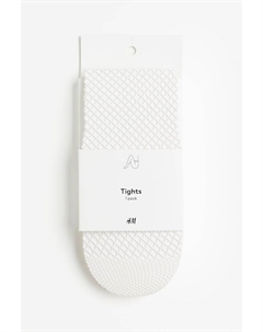 Колготки в сеточку, белый H&m