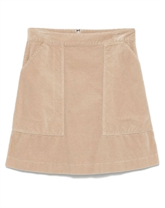 Вельветовая юбка мини, серый Aspesi