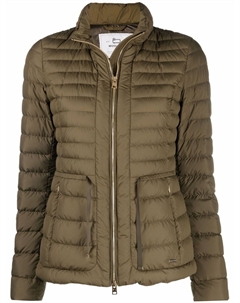 Стеганый пуховик, зеленый Woolrich