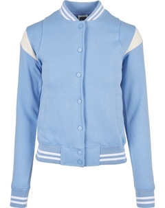 Бомбер женский на пуговицах, голубой Urban classics