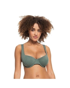 Лиф бикини на косточках Shimmer Time зеленый Roxy