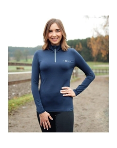 Рубашка женская функциональная с длинным рукавом ACTIVE морская, цвет blau Covalliero