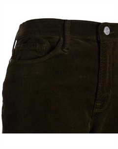 Брюки le crop mini boot raw after surp, зеленый Frame