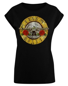 Футболка с принтом GUNS 'N' ROSES VINTAGE CLASSIC LOGO, цвет schwarz F4nt4stic