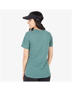 Женская походная рубашка с короткими рукавами - MH500, цвет gruen Quechua