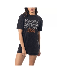 Женское черное платье-футболка The Wild Collective Houston Astros Unbranded