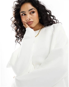 Тяжелая толстовка оверсайз цвета экрю Asos