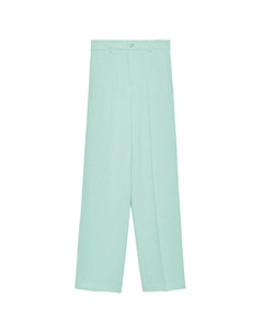 Шикарные прямые брюки из крепа в цвете Lush Green, зеленый Hinnominate