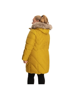 Пуховик с капюшоном из искусственного меха больших размеров Tower by london fog