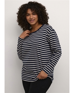 Топ с длинными рукавами WINNI, цвет midnight antique white Kaffe curve