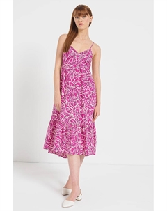 Платье средней длины на регулируемых бретелях, розовый Gap