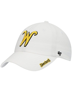 Женские белые шокеры Wichita State 47, регулируемая шляпа Miata Clean Up Unbranded