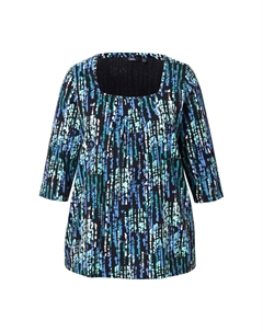 Топ Shirt, лазурный Ulla popken