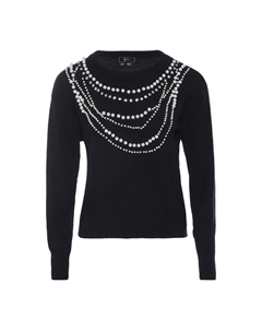 Тонкий вязаный свитер Sweater, черный Faina