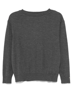 Шерстяной свитер, серый Herno