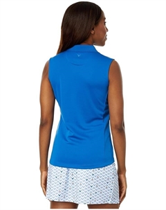 Поло Sleeveless Essential Solid Knit Polo, цвет Baleine Blue Callaway