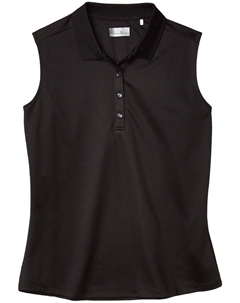 Поло Sleeveless Essential Solid Knit Polo, цвет Caviar Callaway