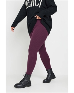 Леггинсы в рубчик, фиолетовый Yours curve