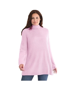 Женщина в женском пуловере больших размеров на качелях-шейкере, розовый Woman within