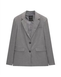 Классический блейзер Blazer, пятнистый серый Pull & bear