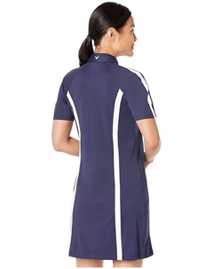 Платье Short Sleeve Color-Block Dress, цвет Peacoat/Brilliant White Callaway