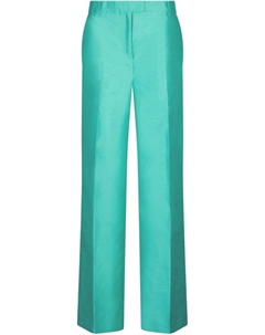 Длинные зеленые брюки из шантунга, зеленый Liu jo