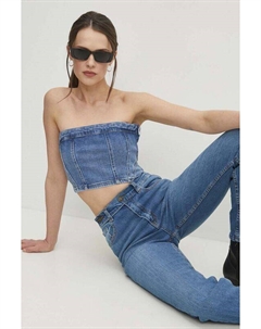 Джинсовый топ, синий Answear lab