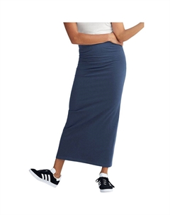 Женская трикотажная длинная юбка больших размеров, темно-синий Ellos