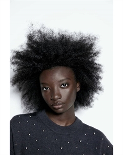 Свитер с украшениями, серый H&m