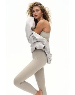 Бесшовные спортивные леггинсы из материала drymove, бежевый H&m